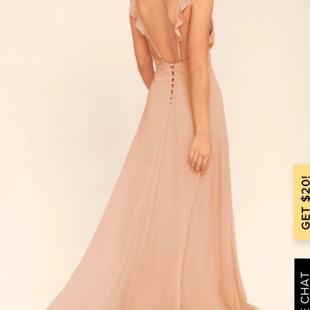 Lulus peach maxi gown